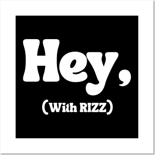 W Rizz Posters and Art